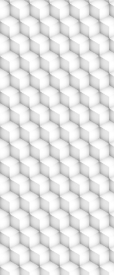 Fensterrollo innen in 3D-Würfel-Optik