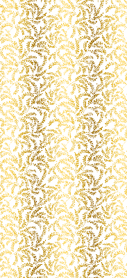 Rollo Fenster in Gold mit Zweigmotiv