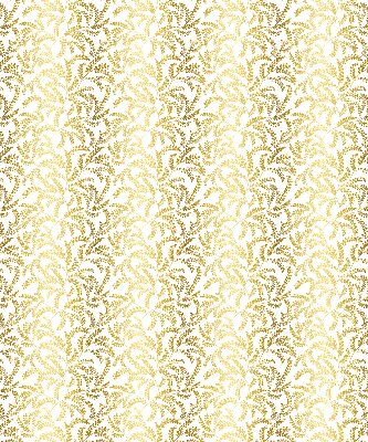 Rollo Fenster in Gold mit Zweigmotiv