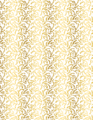 Rollo Fenster in Gold mit Zweigmotiv