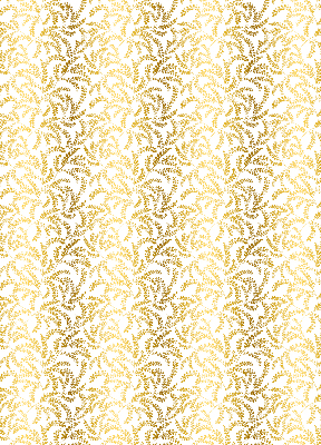 Rollo Fenster in Gold mit Zweigmotiv