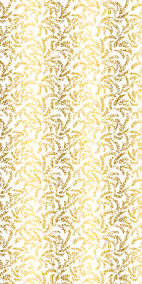 Rollo Fenster in Gold mit Zweigmotiv
