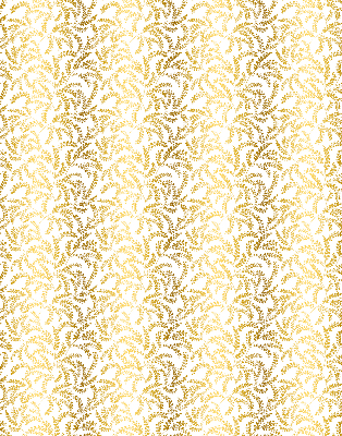 Rollo Fenster in Gold mit Zweigmotiv