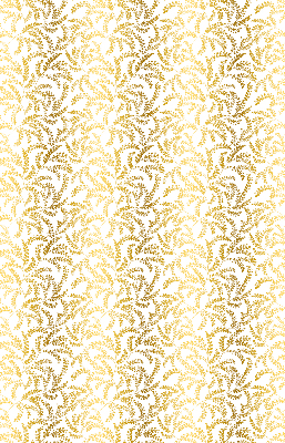 Rollo Fenster in Gold mit Zweigmotiv