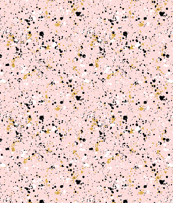 Fensterrollo innen in der Ausführung mit rosa Hintergrund und Farbflecken