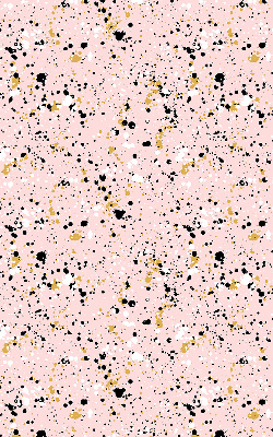 Fensterrollo innen in der Ausführung mit rosa Hintergrund und Farbflecken