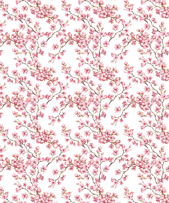 Rollo Fenster in Rosa und als Lilie