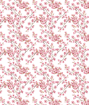 Rollo Fenster in Rosa und als Lilie