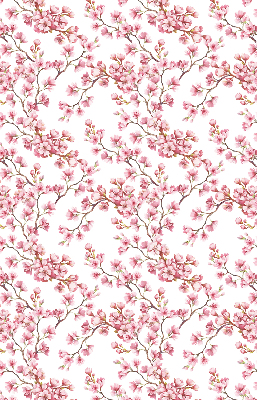 Rollo Fenster in Rosa und als Lilie