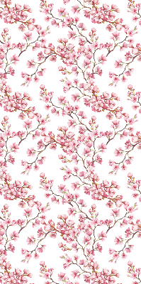 Rollo Fenster in Rosa und als Lilie