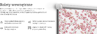 Rollo Fenster in Rosa und als Lilie