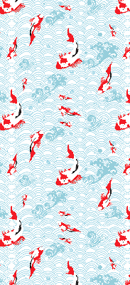 Fensterrollo mit Fischmotiv für Wasserdesign
