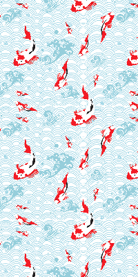Fensterrollo mit Fischmotiv für Wasserdesign