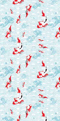 Fensterrollo mit Fischmotiv für Wasserdesign