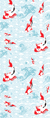 Fensterrollo mit Fischmotiv für Wasserdesign