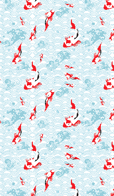 Fensterrollo mit Fischmotiv für Wasserdesign