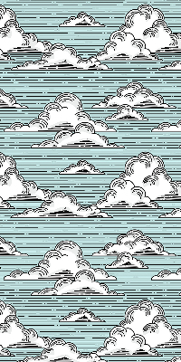 Fensterrollo innen in der Variante Wolken