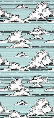 Fensterrollo innen in der Variante Wolken