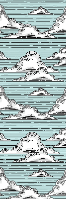 Fensterrollo innen in der Variante Wolken