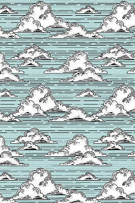 Fensterrollo innen in der Variante Wolken