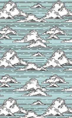 Fensterrollo innen in der Variante Wolken