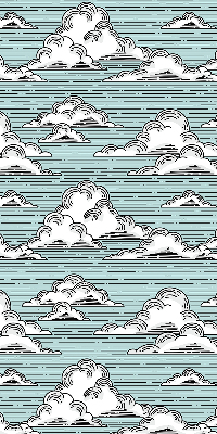 Fensterrollo innen in der Variante Wolken