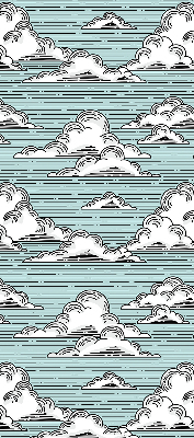 Fensterrollo innen in der Variante Wolken