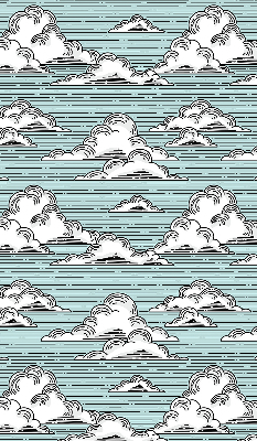 Fensterrollo innen in der Variante Wolken