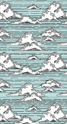 Fensterrollo innen in der Variante Wolken