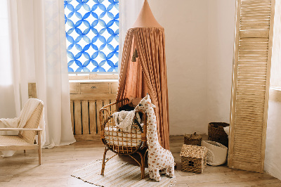 Rollo Fenster mit Sternmuster