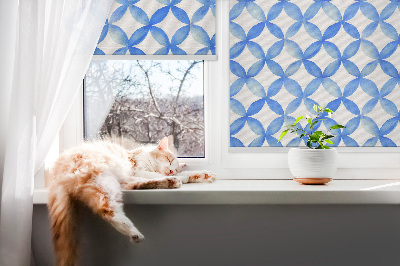 Rollo Fenster mit Sternmuster