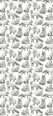 Fensterrollo mit Graufuchs-Motiv