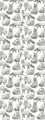Fensterrollo mit Graufuchs-Motiv