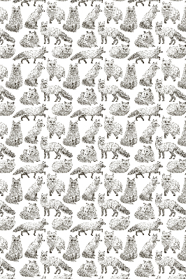 Fensterrollo mit Graufuchs-Motiv