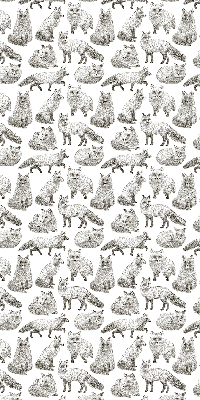 Fensterrollo mit Graufuchs-Motiv