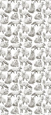 Fensterrollo mit Graufuchs-Motiv