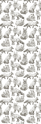 Fensterrollo mit Graufuchs-Motiv