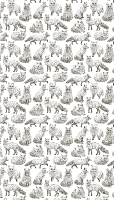 Fensterrollo mit Graufuchs-Motiv