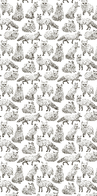 Fensterrollo mit Graufuchs-Motiv