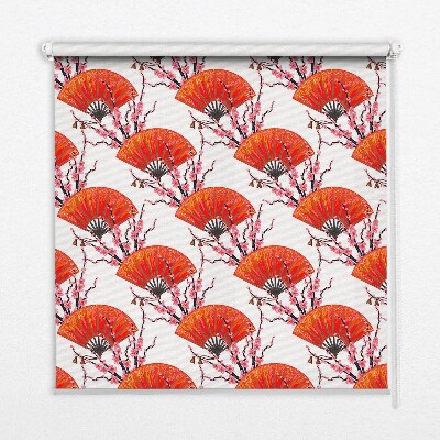 Fensterrollo rote Fans