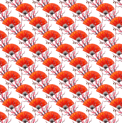 Fensterrollo rote Fans