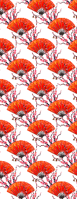Fensterrollo rote Fans