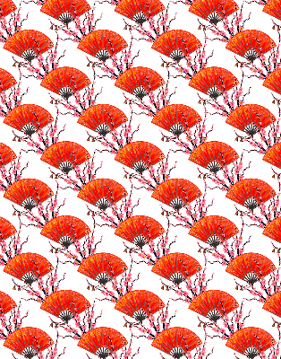 Fensterrollo rote Fans