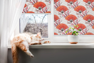 Fensterrollo rote Fans