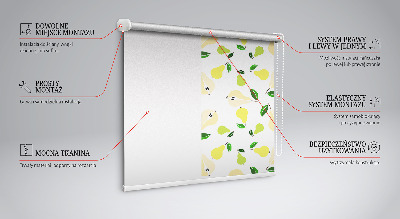 Fensterrollo innen in der Ausführung Birnen