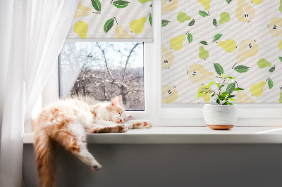 Fensterrollo innen in der Ausführung Birnen