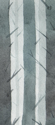 Fensterrollo mit Bäume-Motiv