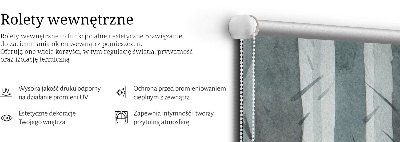 Fensterrollo mit Bäume-Motiv