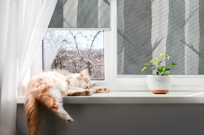 Fensterrollo mit Bäume-Motiv