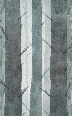 Fensterrollo mit Bäume-Motiv